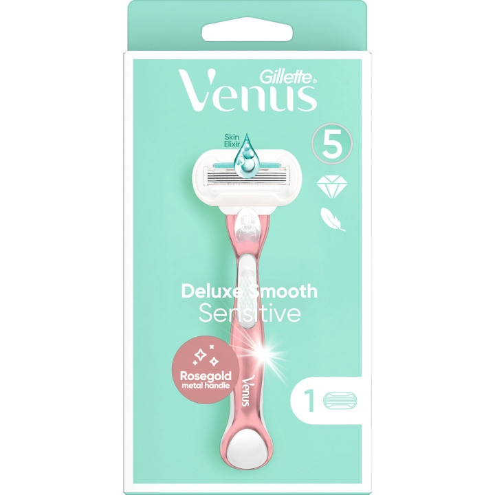 Gillette Venus Deluxe Smooth Sensitive Razor 1UP in de groep BEAUTY & HEALTH / Haar & Styling / Scheren & Trimmen / Scheermessen & Accessoires bij TP E-commerce Nordic AB (C13138)