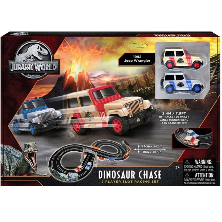 Jurassic World Dinosaur Chase Race Track in de groep SPEELGOED, KINDER- & BABYPRODUCTEN / Speelgoed / Autobanen bij TP E-commerce Nordic AB (C13236)