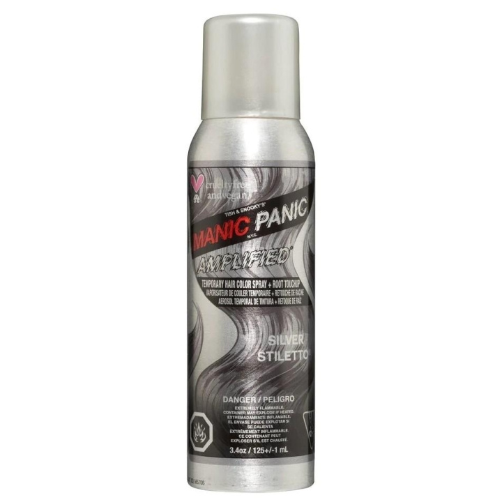 Manic Panic Temporary Color Spray Silver Stiletto in de groep BEAUTY & HEALTH / Haar & Styling / Haarverzorging / Haarverf / Haarverf & Kleurbommen bij TP E-commerce Nordic AB (C13297)