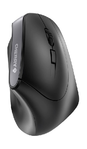 Cherry MW 4500 Ergonomic vertical wireless mouse Black Retail in de groep COMPUTERS & RANDAPPARATUUR / Muizen en toetsenborden / Muizen / Draadloos bij TP E-commerce Nordic AB (C13548)