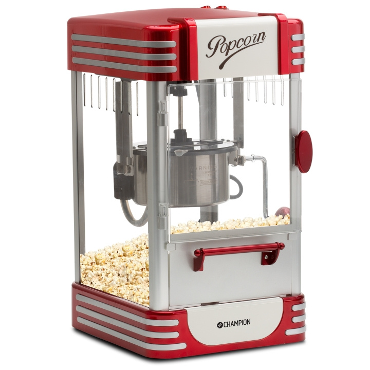 Champion Popcornmaskin Retro XL Röd Metallic PCM406 in de groep HUISHOUDEN & TUIN / Huishoudelijke apparaten / Popcornmachines bij TP E-commerce Nordic AB (C13577)