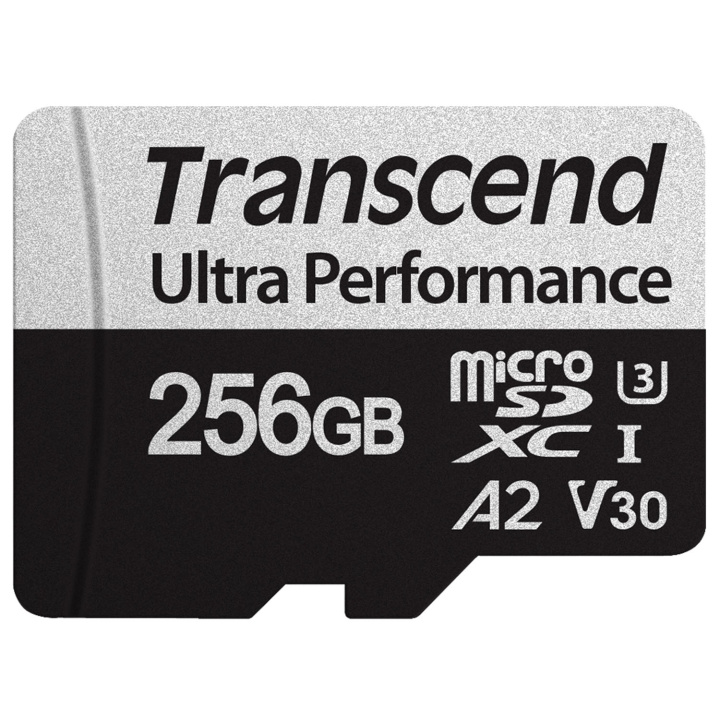 Transcend microSDXC 340S 256GB U3 A2 V30 (R160/W125) in de groep HOME ELECTRONICS / Opslagmedia / Geheugenkaarten / MicroSD/HC/XC bij TP E-commerce Nordic AB (C13606)