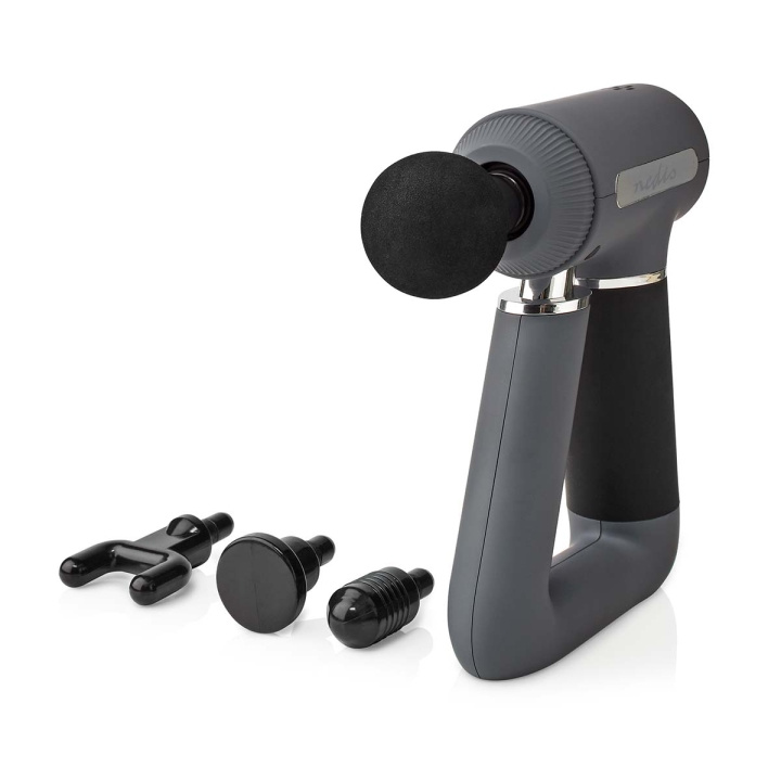 Nedis Sportmassagepistool | Batterij Gevoed | N/A | Oplaadbaar | 6 Massage Modes | USB kabel | Grijs in de groep BEAUTY & HEALTH / Massage & Wellness / Massage bij TP E-commerce Nordic AB (C13798)