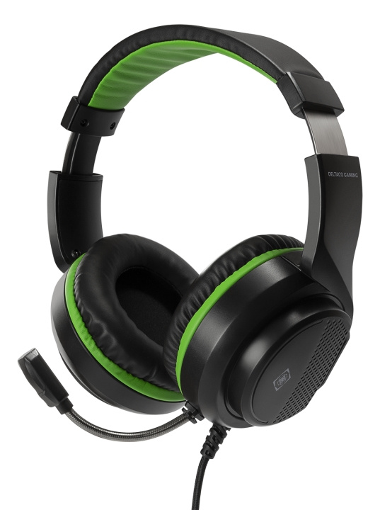 Deltaco Gaming Headset for XBOX Series X / S, 2m cable, 40mm element, black in de groep HOME ELECTRONICS / Spelconsoles en accessoires / Xbox Series X / Accessoires bij TP E-commerce Nordic AB (C13817)