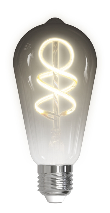DELTACO SMART HOME FILAMENT LED-lampa, E27, WiFI, 5.5W, 1800K-6500K in de groep HUISHOUDEN & TUIN / Smart home / Slimme verlichting bij TP E-commerce Nordic AB (C13838)