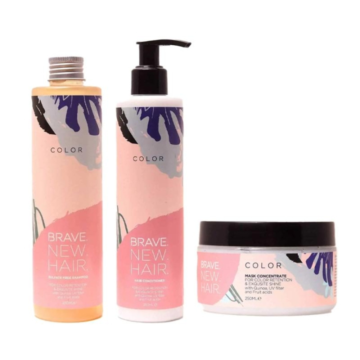 3-pack Brave. New. Hair. Color Schampoo + Conditioner + Mask in de groep BEAUTY & HEALTH / Haar & Styling / Haarverzorging / Conditioner bij TP E-commerce Nordic AB (C13883)