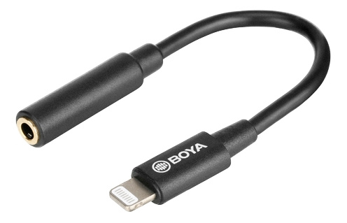 BOYA 3.5mm Female TRS to Male lightning adapter cable in de groep SMARTPHONE & TABLETS / Opladers & Kabels / Adapters bij TP E-commerce Nordic AB (C13952)