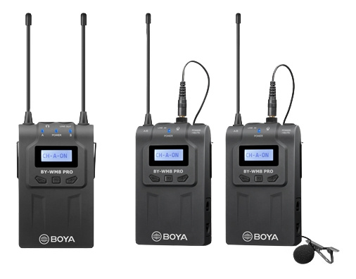 BOYA UHF Wireless mic with one receiver in de groep HOME ELECTRONICS / Audio & Beeld / Handmicrofoons bij TP E-commerce Nordic AB (C13954)