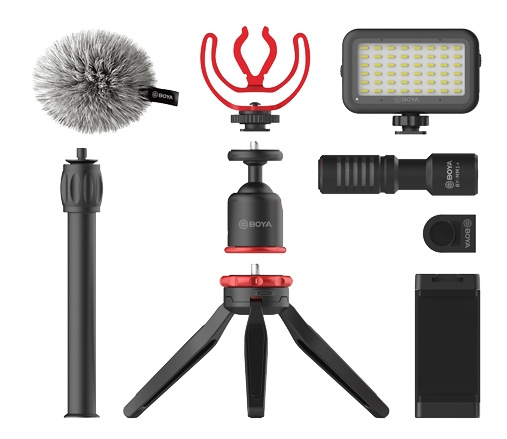 BOYA Vlogging Kit 2 in de groep HOME ELECTRONICS / Audio & Beeld / Handmicrofoons bij TP E-commerce Nordic AB (C13964)