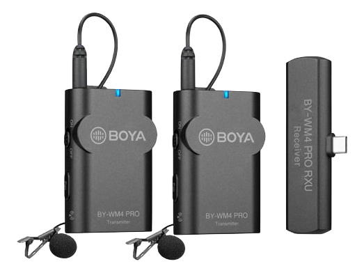 BOYA 2.4G Wireless Microphone Kit black in de groep HOME ELECTRONICS / Audio & Beeld / Handmicrofoons bij TP E-commerce Nordic AB (C13968)