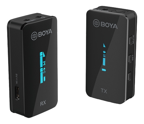Boya Ultracompact 2.4GHz Dual-channel Wireless Microphone 1+1 in de groep HOME ELECTRONICS / Audio & Beeld / Handmicrofoons bij TP E-commerce Nordic AB (C13983)