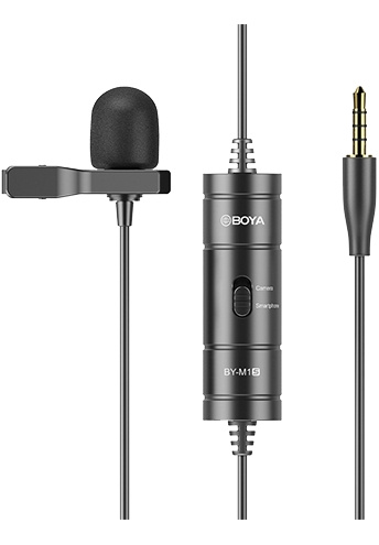Boya Lavalier Microphone BY-M1S black in de groep HOME ELECTRONICS / Audio & Beeld / Handmicrofoons bij TP E-commerce Nordic AB (C13996)