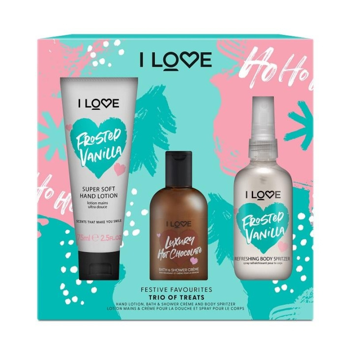 I Love Trio of Treats Festive Favourites in de groep BEAUTY & HEALTH / Huidsverzorging / Lichaamsverzorging / Bad- en douchegels bij TP E-commerce Nordic AB (C14028)