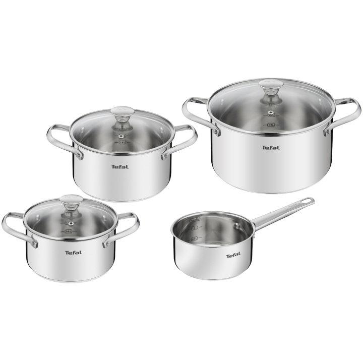 Tefal Cook eat Set 7 delar rostfritt in de groep HUISHOUDEN & TUIN / Keukengerei / Potten & Pannen bij TP E-commerce Nordic AB (C14063)