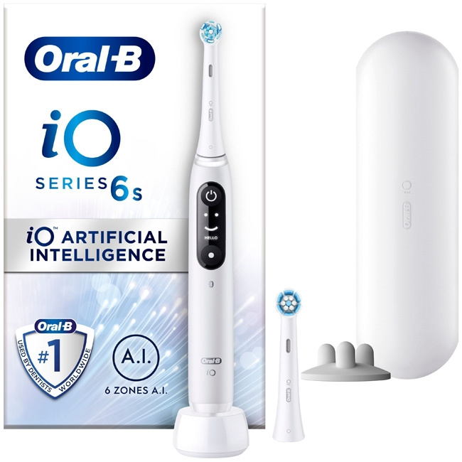 Oral B Elektrische tandenborstel iO6 serie M6 Wit in de groep BEAUTY & HEALTH / Mondverzorging / Elektrische tandenborstels bij TP E-commerce Nordic AB (C14137)