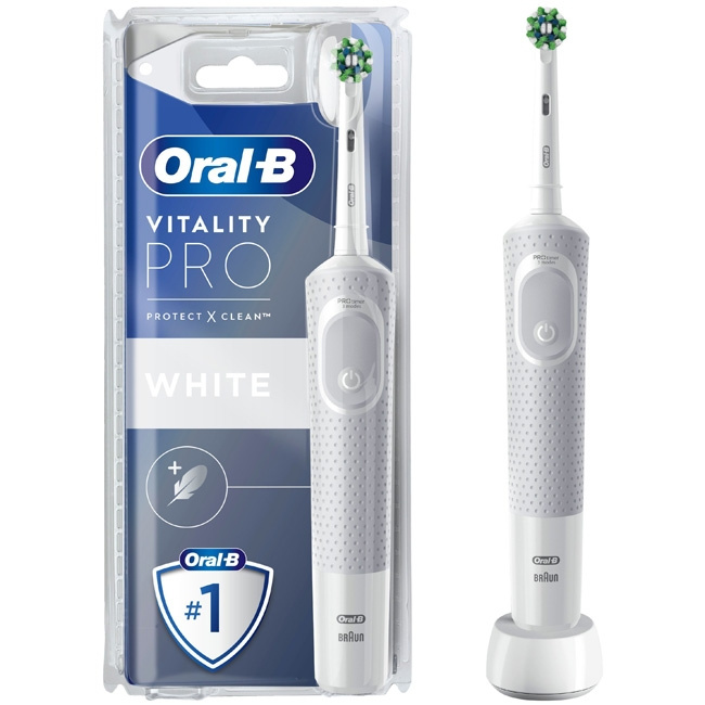 Oral B Eltandborste Vitality Pro Whit in de groep BEAUTY & HEALTH / Mondverzorging / Elektrische tandenborstels bij TP E-commerce Nordic AB (C14138)