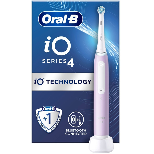 Oral B Eltandborste iO4 Lavender With in de groep BEAUTY & HEALTH / Mondverzorging / Elektrische tandenborstels bij TP E-commerce Nordic AB (C14142)