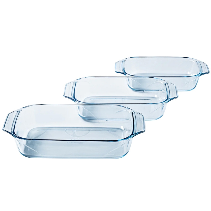 Pyrex Rekt. Glasform - 3,8L 2,9L 1,4 in de groep HUISHOUDEN & TUIN / Keukengerei / Ovenschalen bij TP E-commerce Nordic AB (C14174)