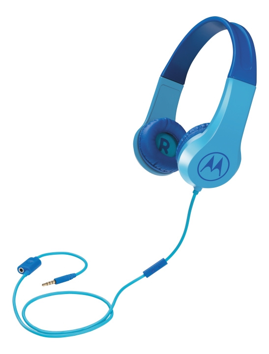Motorola Headphones Kids wired Squads 200, Blue in de groep HOME ELECTRONICS / Audio & Beeld / Koptelefoon & Accessoires / Koptelefoon bij TP E-commerce Nordic AB (C14184)