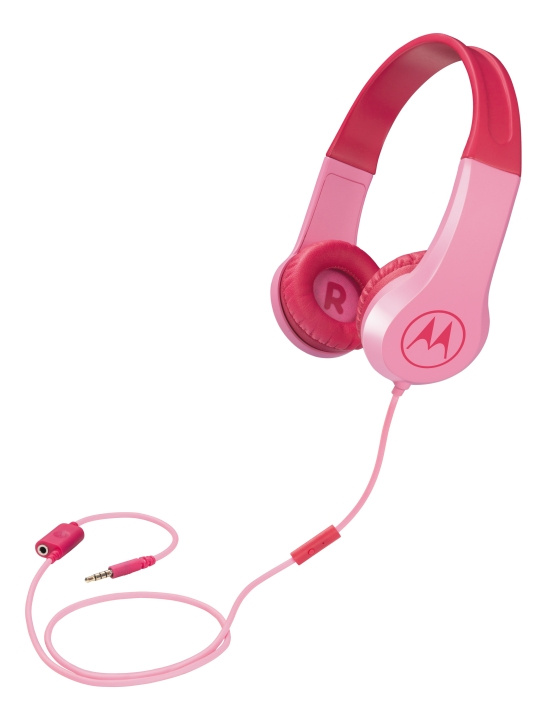 Motorola Headphones Kids wired Squads 200, Pink in de groep HOME ELECTRONICS / Audio & Beeld / Koptelefoon & Accessoires / Koptelefoon bij TP E-commerce Nordic AB (C14185)