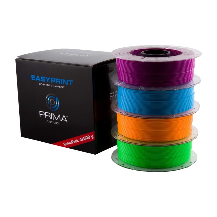 PrimeCreator EasyPrint Neon PLA 3D-Printer Filament, Purple/Blue/Orang in de groep COMPUTERS & RANDAPPARATUUR / Printers & Accessoires / Printers / 3D-printer en Accessoires / Tillbehör bij TP E-commerce Nordic AB (C14249)