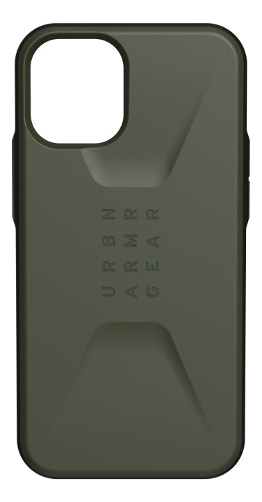 UAG iPhone 12 Mini Civilian Cover Olive in de groep SMARTPHONE & TABLETS / Mobielbescherming / Apple / iPhone 12 Mini / Hoesjes bij TP E-commerce Nordic AB (C14337)