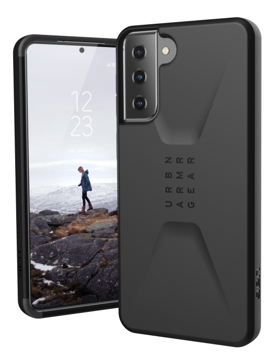 UAG Samsung Galaxy S21+ Civilian Case, Black in de groep SMARTPHONE & TABLETS / Mobielbescherming / Samsung bij TP E-commerce Nordic AB (C14402)