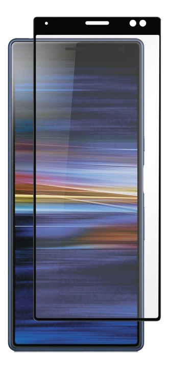Panzer Sony Xperia 10 Plus, Full-Fit Glass, Black in de groep SMARTPHONE & TABLETS / Mobielbescherming / Sony bij TP E-commerce Nordic AB (C14486)