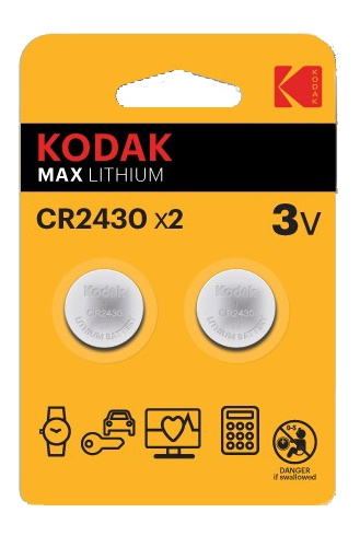 Kodak Kodak Max lithium CR2430 battery (2 pack) in de groep HOME ELECTRONICS / Batterijen & Opladers / Batterijen / Knoopcel bij TP E-commerce Nordic AB (C14521)