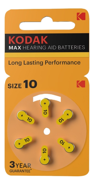 Kodak hearing aid P10 battery (6 pack) in de groep HOME ELECTRONICS / Batterijen & Opladers / Batterijen / Gehoorbatterijen bij TP E-commerce Nordic AB (C14526)