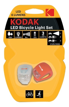 KODAK LED Bike Lights incl.2xCR2032 in de groep SPORT, VRIJE TIJD & HOBBY / Sportuitrusting / Fietsaccessoires / Fietsverlichting bij TP E-commerce Nordic AB (C14620)