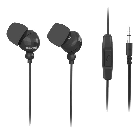 Maxell Plugz + mic Earphone in de groep HOME ELECTRONICS / Audio & Beeld / Koptelefoon & Accessoires / Koptelefoon bij TP E-commerce Nordic AB (C14630)