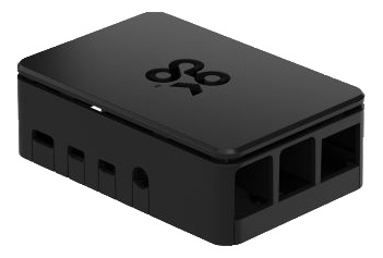 OKdo Raspberry Pi 4 standard case, 3 piece design, black in de groep COMPUTERS & RANDAPPARATUUR / Computeronderdelen / IO-kaart bij TP E-commerce Nordic AB (C14657)