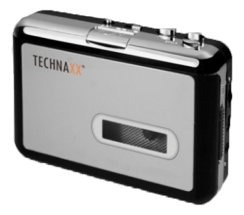 Technaxx digital converter for cassette tapes, 64 – 320 kbps, silver in de groep HOME ELECTRONICS / Audio & Beeld / Thuisbioscoop, Hifi en Draagbaar / Cassette digitalisering bij TP E-commerce Nordic AB (C14690)