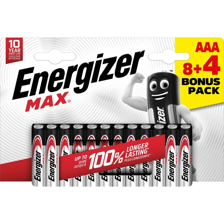 Energizer Alkaline-Batterij AAA | 1.5 V DC | 12-Blister in de groep HOME ELECTRONICS / Batterijen & Opladers / Batterijen / AAA bij TP E-commerce Nordic AB (C14778)