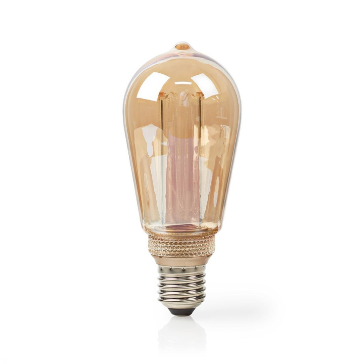 LED-Filamentlamp E27 | ST64 | 3.5 W | 120 lm | 1800 K | Dimbaar | Goudkleurig | Retrostijl | 1 Stuks in de groep HOME ELECTRONICS / Verlichting / LED-lampen bij TP E-commerce Nordic AB (C14781)
