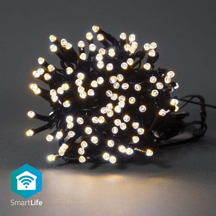 Nedis SmartLife-kerstverlichting | Koord | Wi-Fi | Warm Wit | 100 LED\'s | 10.0 m | Android™ / IOS in de groep HUISHOUDEN & TUIN / Smart home / Slimme verlichting bij TP E-commerce Nordic AB (C14819)