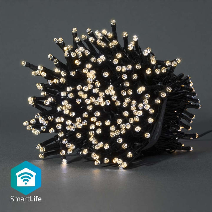 Nedis SmartLife-kerstverlichting | Koord | Wi-Fi | Warm Wit | 400 LED\'s | 20.0 m | Android™ / IOS in de groep HUISHOUDEN & TUIN / Smart home / Slimme verlichting bij TP E-commerce Nordic AB (C14821)