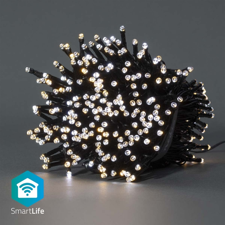 Nedis SmartLife-kerstverlichting | Koord | Wi-Fi | Warm tot Koel Wit | 400 LED\'s | 20.0 m | Android™ / IOS in de groep HUISHOUDEN & TUIN / Smart home / Slimme verlichting bij TP E-commerce Nordic AB (C14825)