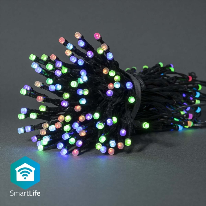 Nedis SmartLife-kerstverlichting | Koord | Wi-Fi | RGB | 84 LED\'s | 10.0 m | Android™ / IOS in de groep HUISHOUDEN & TUIN / Smart home / Slimme verlichting bij TP E-commerce Nordic AB (C14827)