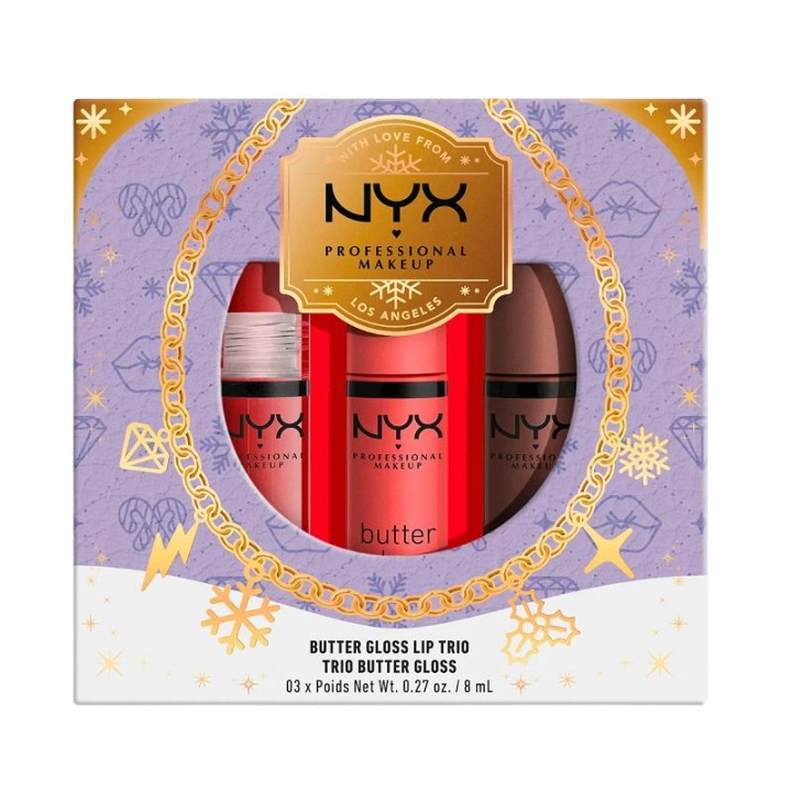 NYX PROF. MAKEUP Butter Gloss Trio in de groep BEAUTY & HEALTH / Makeup / Lippen / Lipp gloss bij TP E-commerce Nordic AB (C14929)