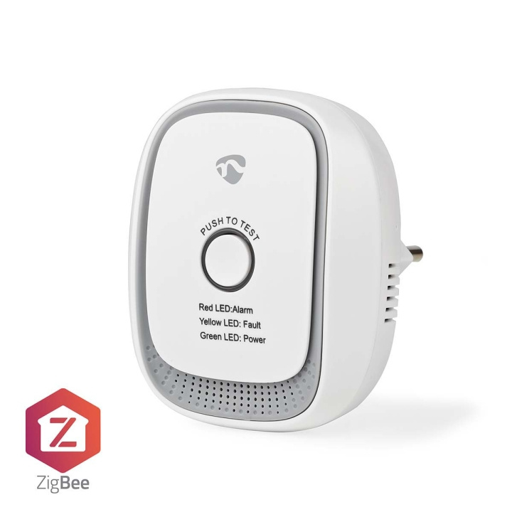 Nedis SmartLife Gasdetector | Zigbee 3.0 | Netvoeding | Levenscyclus sensor: 5 Jaar | EN 50194-1:2009 | Android™ / IOS | Met testknop | 75 dB | Wit in de groep HUISHOUDEN & TUIN / Alarm & Beveiliging / Vuur, rook, gas / Rookmelders bij TP E-commerce Nordic AB (C15077)