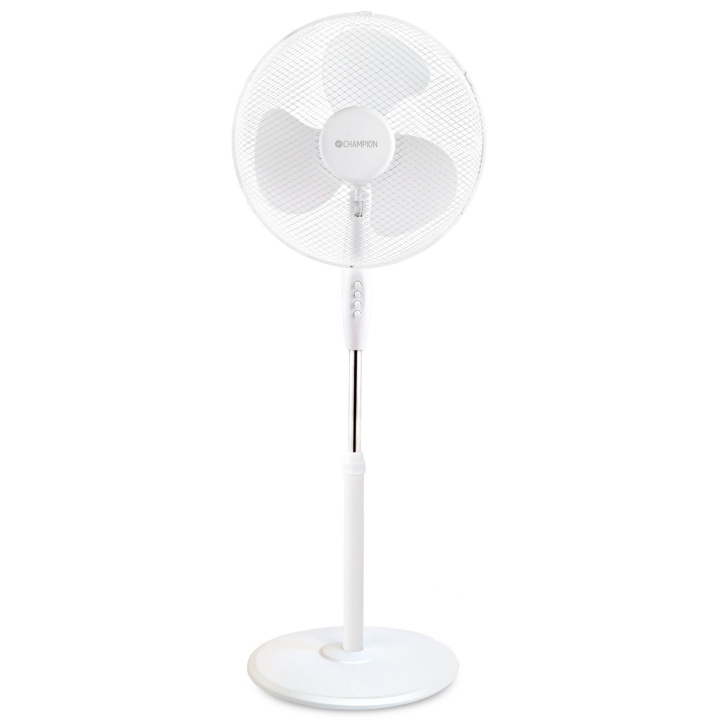 Champion Golvfläkt 40cm Vit GF120 in de groep HUISHOUDEN & TUIN / Ventilatoren & Klimaatproducten / Vloerventilatoren bij TP E-commerce Nordic AB (C15084)