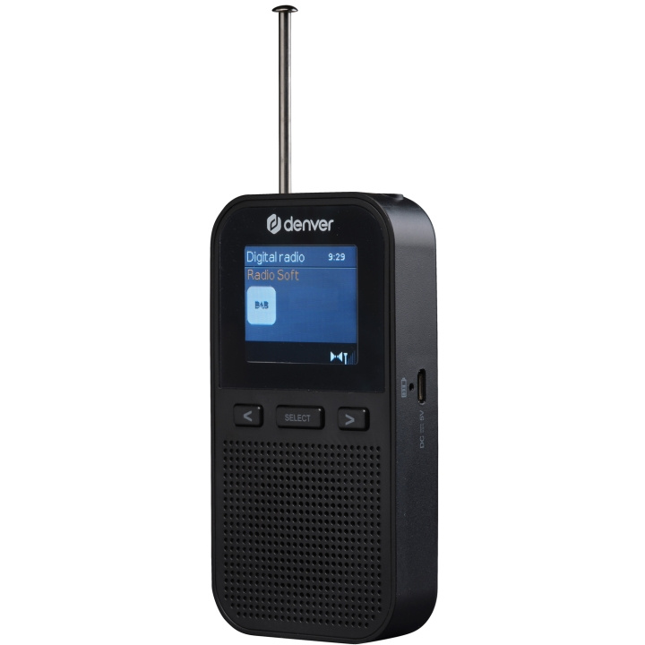 Denver Handhållen DAB+/FM-radio med i in de groep HOME ELECTRONICS / Audio & Beeld / Thuisbioscoop, Hifi en Draagbaar / Radio & Wekkers / internetradio bij TP E-commerce Nordic AB (C15128)