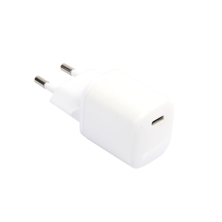 Champion Fast Charge USB-C PD 20W Vit in de groep SMARTPHONE & TABLETS / Opladers & Kabels / Wandoplader / Wandoplader USB bij TP E-commerce Nordic AB (C15243)