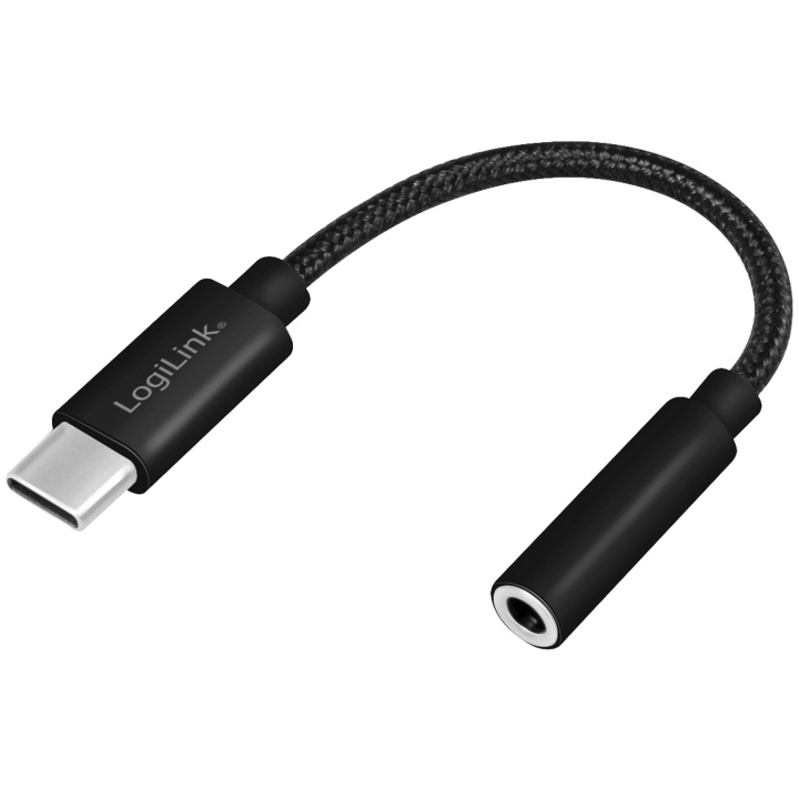 LogiLink USB-C 3,5mm-ljudadapter m DAC in de groep HOME ELECTRONICS / Kabels & Adapters / Audio Analoog / Adapters bij TP E-commerce Nordic AB (C15288)