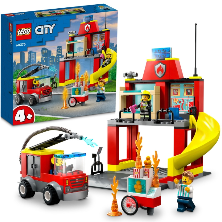 LEGO Brandstation och brandbil 60375 in de groep SPEELGOED, KINDER- & BABYPRODUCTEN / Speelgoed / Bouwspeelgoed / Lego bij TP E-commerce Nordic AB (C15360)