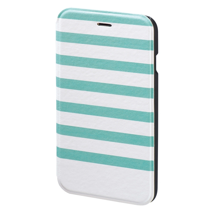 HAMA Mobilewallet DesignLine iPhone6/6S Stripe Green/white in de groep SMARTPHONE & TABLETS / Mobielbescherming / Apple / iPhone 6/6S bij TP E-commerce Nordic AB (C15489)