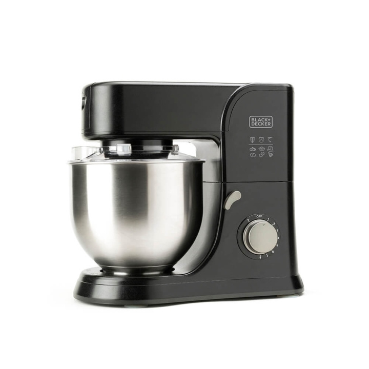 BLACK+DECKER Stand Mixer 1000W Black in de groep HUISHOUDEN & TUIN / Huishoudelijke apparaten / Keukentools & -apparatuur / Keukenapparatuur & Accessoires bij TP E-commerce Nordic AB (C15604)