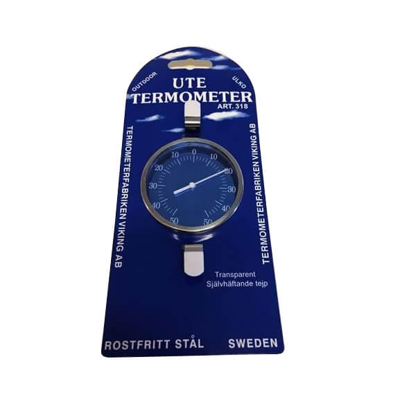 Thermometer In-/Outdoor Stainless Steel 75 mm in de groep HUISHOUDEN & TUIN / Ventilatoren & Klimaatproducten / Thermometers en weerstations bij TP E-commerce Nordic AB (C15650)